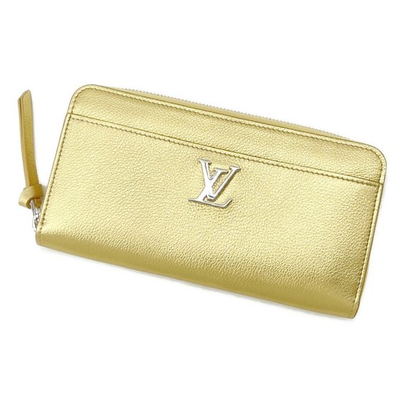 LOUIS VUITTON Gold Leather Wallet - Picture 1 of 11